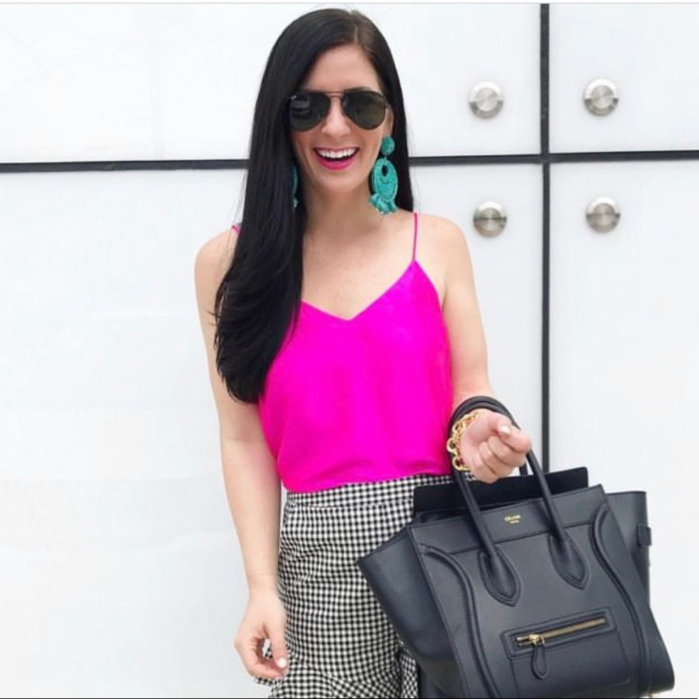 Amanda Uprichard Hot pink cami
